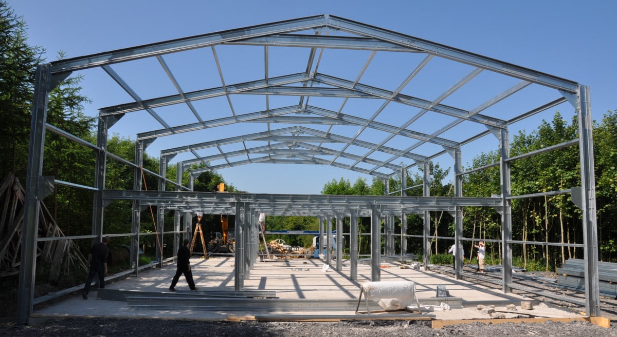 Steel Frame Buildings Industrial Commercial Agricultural SkyClad Ltd