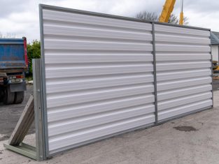 SkyClad Ltd Ireland Solid Steel Site Hoarding Fencing for Privacy and Security