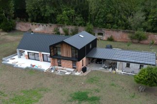 SkyClad Ltd Ireland Standing Seam Roof and Wall Cladding House Example 1