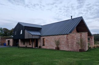 SkyClad Ltd Ireland Standing Seam Roof and Wall Cladding House Example 2