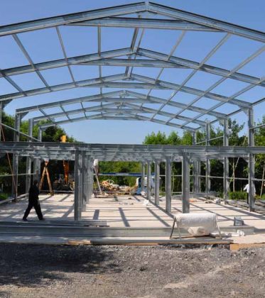 SkyClad Ltd Ireland Steel Frame Building Roll Form Purlin Bracket