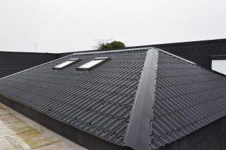 SkyClad Ltd Ireland Tile Effect Roofing with Windows